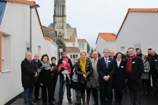 photo inauguration maison à louer bailleur social gambetta locatif