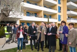 Pose de la première pierre Saint Martin du Var residence neuve