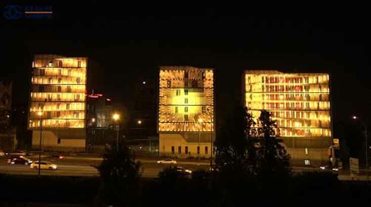 facade mis groupe gambetta illumination batiment