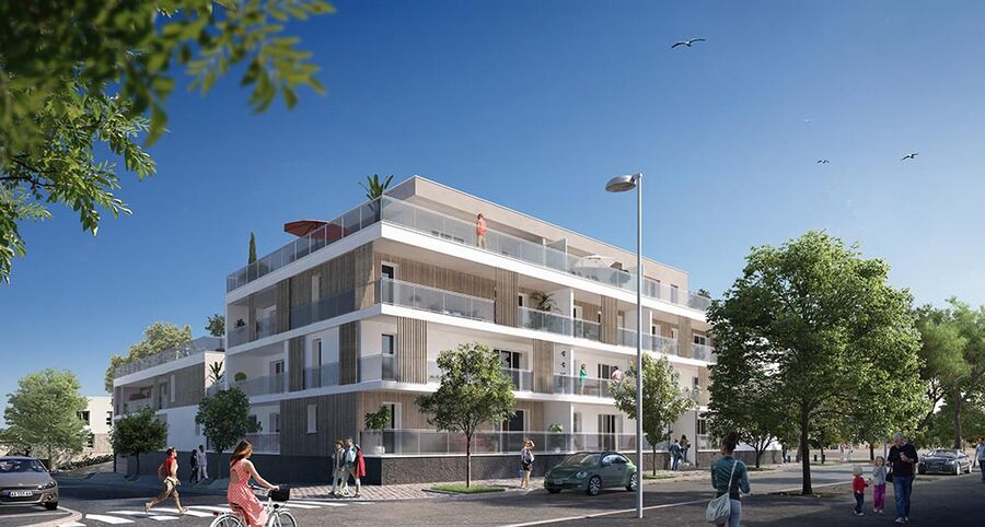 perpective programme immobilier neuf groupe gambetta saint nazaire 44